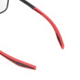 thumbnail image 4 of Presbyopic Blue Light Filtering Reading Glasses Sport Anti Slip Matte Black Frame Red Leg Lenses +2.00 Diopter Strength, 4 of 9