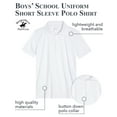 thumbnail image 2 of Beverly Hills Polo Club Boys' School Uniform Short Sleeve Polo Shirt - 2 Pack Performance Dry Fit Polo (4-16), 2 of 7