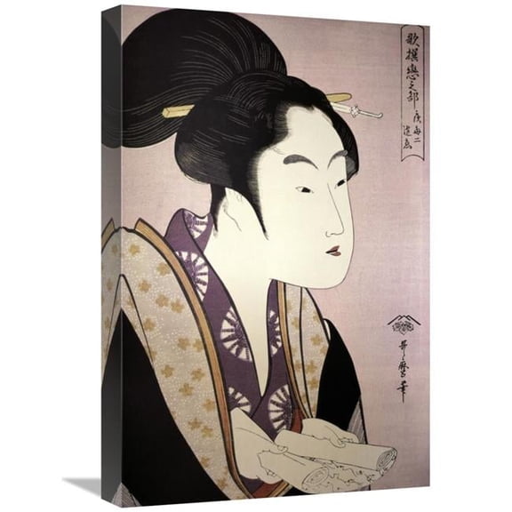 22 in. Portrait of a Woman Art Print - Kitagawa Utamaro