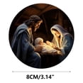 thumbnail image 3 of Qocolhg Nativity Sets Christmas Decorations Indoor, Jesus Hanging Ornaments for Christmas Tree Decor, Decorative Pendant Christmas Pendant Acrylic Flatbed Car Decoration, 3 of 5