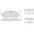 thumbnail image 5 of Ultra HC 1000 Brake Pad Set, Front HC10.0777.0.F, Ford F-450 Super Duty 2004-1999, 5 of 5