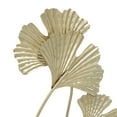 thumbnail image 6 of 18" x 22" Gold Metal Curved Floral Sculpture, by DecMode, 6 of 15
