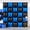 Black and Deep Blue, variant on 25PCS Orange Purple Black Square Foil Balloons Wall Backdrop | Double Sided Orange Purple Black Balloons Tunnel Arch Kit for Halloween Birthday Graduation New Year Party Decorations