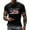 Black, variant on Bibfish Mens Tshirts Casual USA Flag Print Summer Crewneck Short Sleeve Tee Shirts Patriotic Pride Graphic Pullover Tees Tops For Men