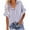 Purple, variant on Kukoosong Women's Linen-Like Casual Short Sleeve Striped Crop Top with Button Down Collar Women's Shirts