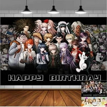 danganronpa Backdrop Banner Party Supplies Poster Movie Theme Background for Photography Kids Birthday Decorations