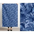 thumbnail image 3 of Soimoi Upholstery & Outdoor Fabric by The Yard - Leaves Pattern - 56" Wide Water-Repellent Cloth for Furniture, Bags & Patio Projects - Blue, 3 of 7