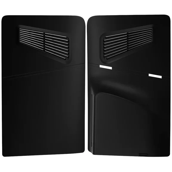 Compatible 2 Piece Console Shell Set (Black) - PlayStation 5 Slim PS5