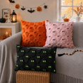 thumbnail image 5 of Halloween Pillow Covers 12x20 inch Ghost Decor Black Halloween Lumbar Pillow Covers Decorative for Halloween Home Decor for Sofa 095F12, 5 of 6