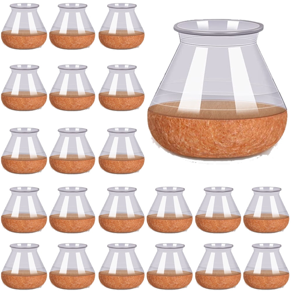 Transparency Furniture Pads for Hardwood Floors,8PCS Chair Leg Covers