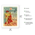 thumbnail image 2 of All Paris in the Revue - Théâtre des Folies Dramatiques - by M.M Blondeau & Monréal CABARET - Vintage Theater Poster by Alfred Choubrac c.1889 - Fine Art Matte Paper Print (Unframed) 18x24in, 2 of 4