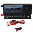 thumbnail image 1 of Inversor de coche kangjianwuwushu 4000 W 12 V‑110 V Luz ambiental LED Cargador USB, 1 of 20