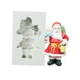 thumbnail image 1 of Cyber_Monday Deals!Black_Friday Deals 2024! Byikun Flexible Cake Molds Santa Claus Decoration Mould Candy Chocolate, 1 of 5