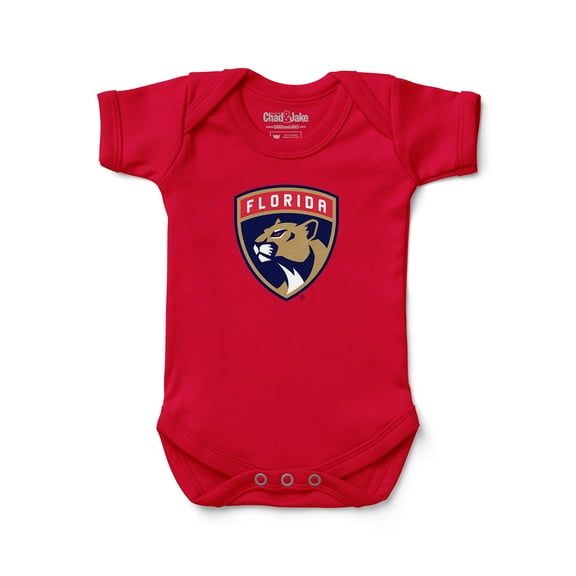 Newborn & Infant Chad & Jake Red Florida Panthers Primary Logo Bodysuit