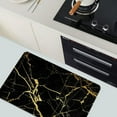 thumbnail image 5 of Diatomaceous Earth Bath Mat,Black Gold Marble Non-Slip Volume Super Absorbent Fast Drying for Bathroom Kitchen Door mat,Eco-Friendly Easy to Clean 17×27.5Inch (43 * 70cm), 5 of 6