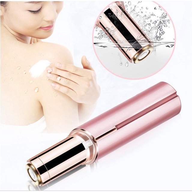 Depiladora eléctrica de la afeitadora del lápiz labial, depiladora automática de la belleza facial de la afeitadora, rosa LingWen 9024715533166
