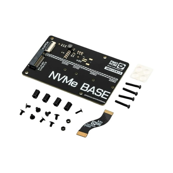 NVMe Base pour Raspberry Pi 5 M.2 Chapeau Extension Planche (M.2 2230 à 2280 Supporté) (0TB (M.2))