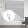 thumbnail image 5 of 2 packs, P hook - transparent clip with chain connector for plastic blinds, screws + plastic pole, 5 of 5