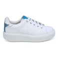 thumbnail image 4 of Victoria Girls Casual Leather Shoes, White \ Blue,3 M US, 4 of 7