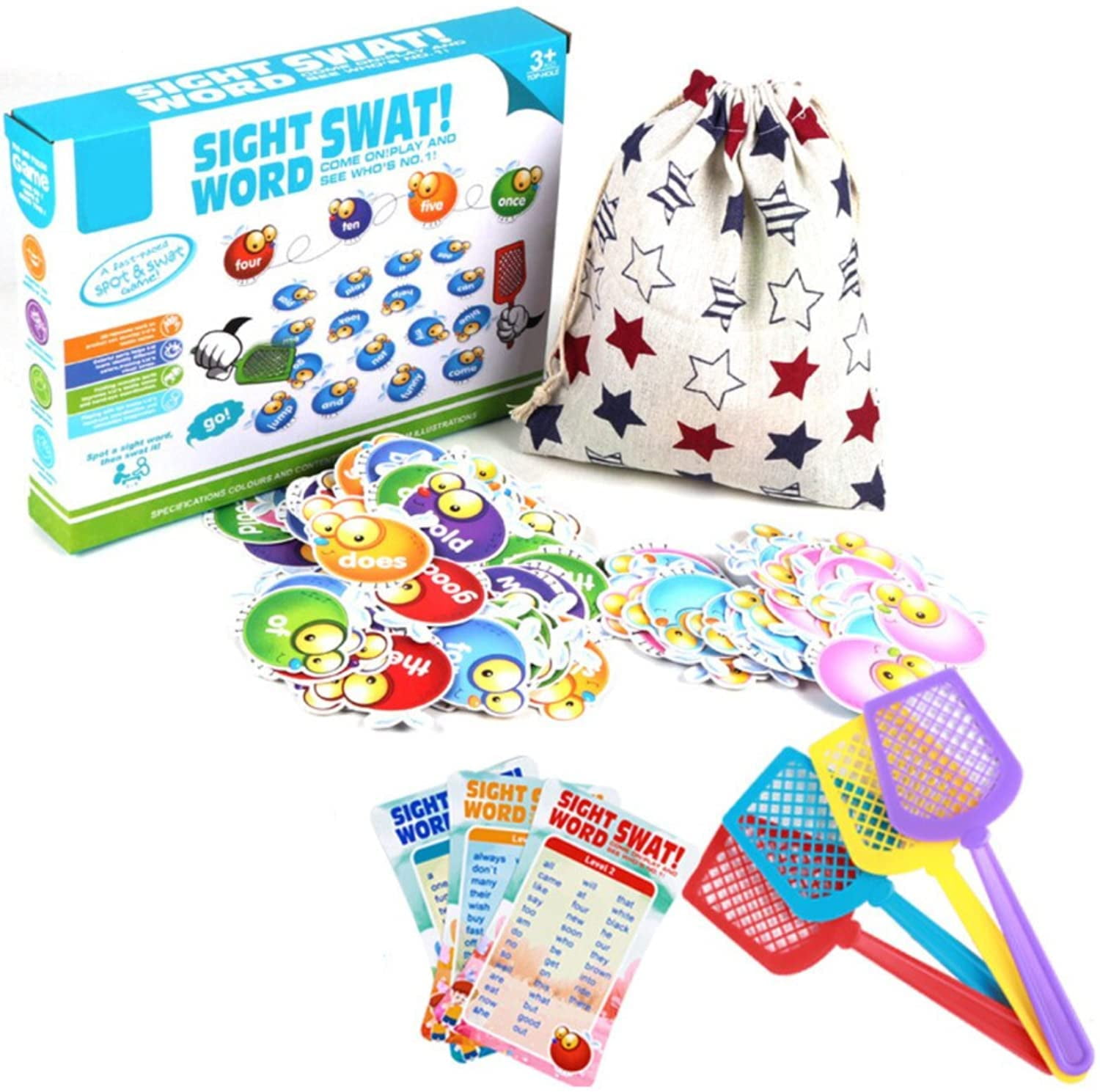 Homeschool Visual, Learning Resources Sight Word Swat a Sight Word Game 