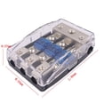 thumbnail image 5 of 3 Way Mini ANL Blade Fuse Holder Stereo Car Audio Power Distribution Block US, 5 of 6