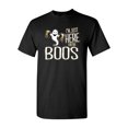 thumbnail image 1 of I'm Just Here for the Boos Funny Halloween Drinking Adult DT T-Shirt Tee, 1 of 2
