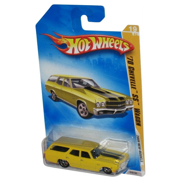 Hot Wheels 2009 New Models Yellow '70 Chevelle SS Wagon Toy Car 19/190