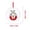 O, variant on CuiLiyq 26 Initial Letters Christmas Tree Pendant, Xmas Candy Reindeer Ornaments with Rope Mini Personalized Round Decorations, for Christmas Party Gifts DIY Decor (Acrylic, M)