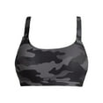 thumbnail image 3 of KONDYS Women Removable Padded Swimwear Tops Camouflage Underwire Full Coverage Bikini Top Push Up Swim Crop Top Tie Back Bathing Suit Sports Tops, 3 of 4