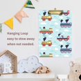 thumbnail image 4 of FORMRS Acrylic Clipboard with Low Profile Clip Standard A4 Letter Size, 12.5" x 9", Colorful Trains, 4 of 8