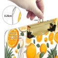 thumbnail image 4 of Orange Series Fruits 12.5x9in Clipboard, Durable Acrylic with Metal Clip and Wall Hook for Office or Classroom, 4 of 10
