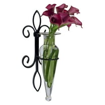 Danya B Amber Amphora Vase on Fleur Lis Sconce