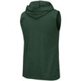 thumbnail image 3 of Men's Colosseum Heathered Green Baylor Bears Varsity Hoodie Tank Top, 3 of 4