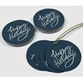 thumbnail image 4 of Inkdotpot Silver Foil Paper Hang Tags Happy Holiday Favor Tags 100 Pieces, 4 of 7