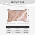 thumbnail image 4 of Gukieu Rose Gold Glitter Splatter Print Plush Pillow Cover, Hidden Zipper Pillow Protector without Pillow Core, Suitable for Bedroom, Office, Car Decoration-14"x20", 4 of 6