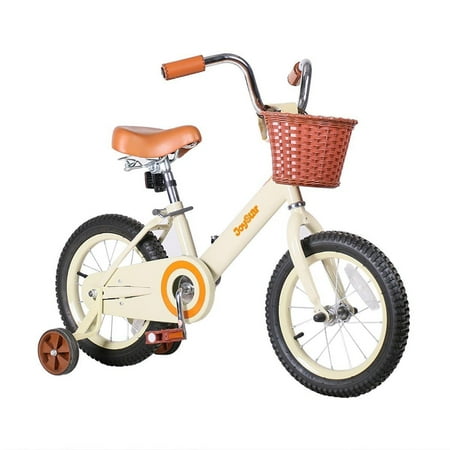 UPC: 0847182046675 | Joystar Vintage 12In Ages 2 to 7 Kids Training Wheel Bike w/ Basket Ivory