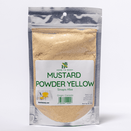 Herb To Body Yellow Mustard Seed | Sinapis Alba | Whole | Wildcrafted | 4oz