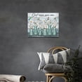 thumbnail image 3 of Rustic Daisy Wall Art God Says You Are Canvas Prints Painting White Daisies Floral Pictures Framed Artwork Home Decor for Bathroom Dining Living Room 16"x12", 3 of 6