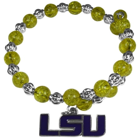 NCAA LSU Tigers Memory Wire Snowflake Bracelet