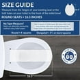 thumbnail image 6 of BEMIS Round Plastic Toilet Seat in White with Easy-Clean & Change and Whisper-Close, 6 of 7