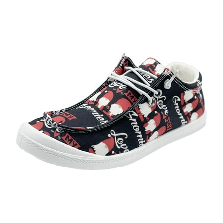 

Fsqjgq Shoe Women Casual Women Shoes Casual Valentine Day Love Printing Sports Shoes Canvas Fashion Casual Shoes Women Casual Shoe Black 42