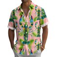 thumbnail image 2 of Ankishi Men's Hawaiian Shirts Lobster Button Down Casual Short Sleeve Carnival Beach Shirts Trendy Tops for Travel, 2 of 7