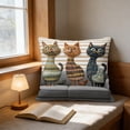 thumbnail image 1 of ddioayh Throw Pillow Cover Animal Print Soft Machine Washable 45x45cm for Sofa Chair Bedroom Home Decor Spring Easter Pet Theme Decorative Gift Idea, 1 of 6