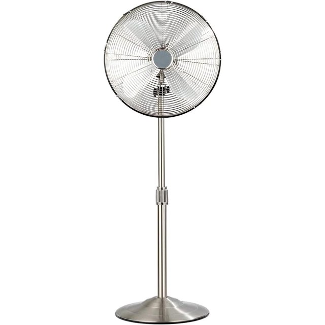 18" Pedestal Fan, Height Adjustable Oscillating Standing Fan with 3