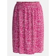 thumbnail image 5 of Terra & Sky Women’s Plus A Line Midi Skirt, Sizes 0X-5X, 5 of 5