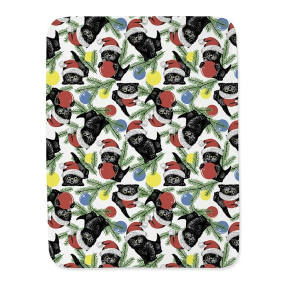 Kitten Santa Pattern Blanket  -Image by Shutterstock,