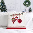 thumbnail image 4 of Juego de 4 fundas decorativas para cojines Feliz Navidad Vacaciones de invierno Navidad Fundas de almohada de terciopelo Árboles de Navidad Calcetines Fundas de cojines Sofá y decoración del hogar Fu JAMW Sencillez, 4 of 5