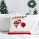 thumbnail image 4 of Juego de 4 fundas decorativas para cojines Feliz Navidad Vacaciones de invierno Navidad Fundas de almohada de terciopelo Árboles de Navidad Calcetines Fundas de cojines Sofá y decoración del hogar Fu JAMW Sencillez, 4 of 5