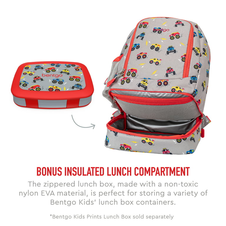 Bentgo Kids Prints 2-in-1 Backpack & Insulated Lunch Bag - Blue Shark