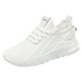 thumbnail image 5 of Womens Running Shoes Slip On Breathable Lightweight Fashion Sneakers Athletic Sports Walking Gym Work Shoes White Size 7, 5 of 6